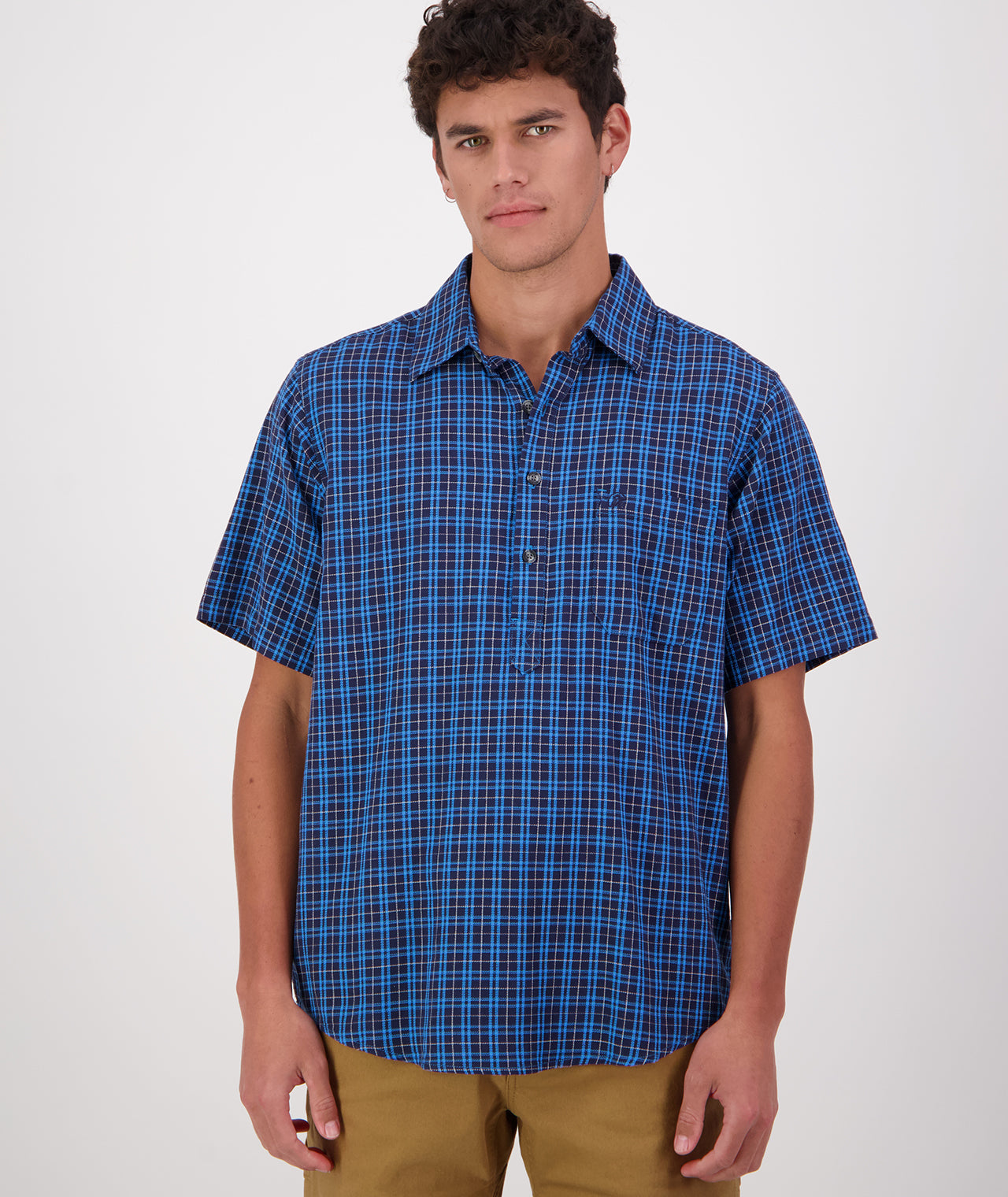 【CTHY】SUVIN PLATINUM DOUBLE JERSEYSHIRTS Buy Men's Paihia V2 Shirt (Maui Blue/Platinum) - Swanndri