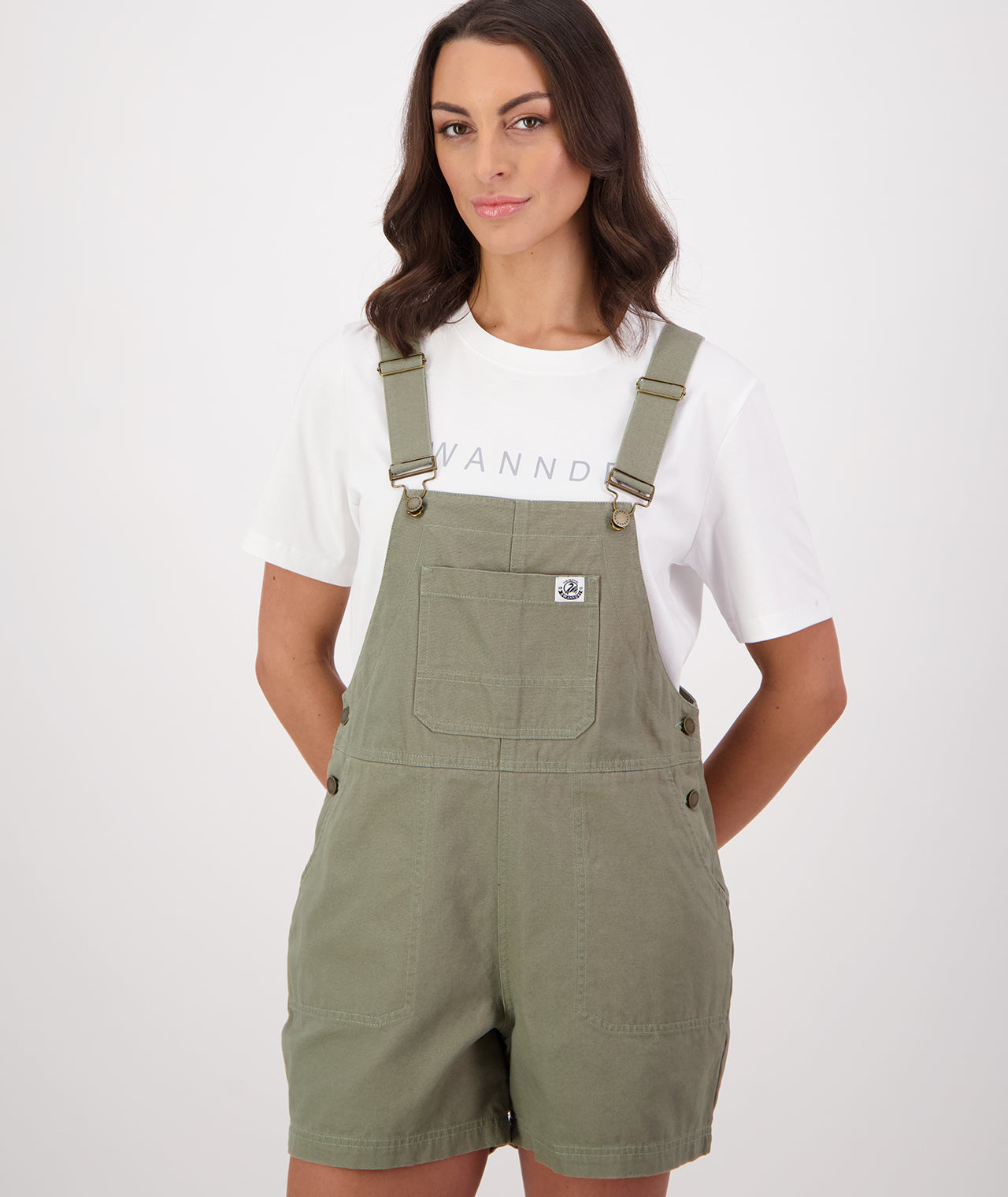 【2点セット】NAVAL DUNGAREE SHORT JACKET 48 Buy Women's Brooklyn V2 Short Dungarees (Clover) - Swanndri