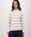 Women's Massey Striped Long Sleeve Rugby Top