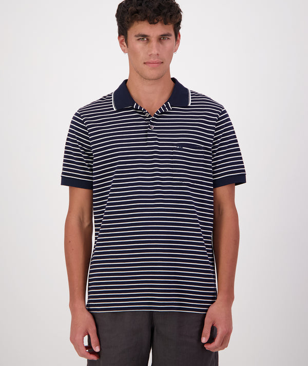 Men's Carlisle Striped Polo