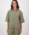 Women's Ethel Linen Short Sleeve Shirt