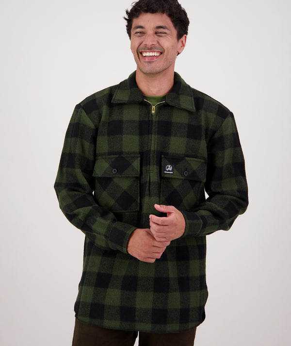 Men's Ranger Wool Zip Front Bushshirt