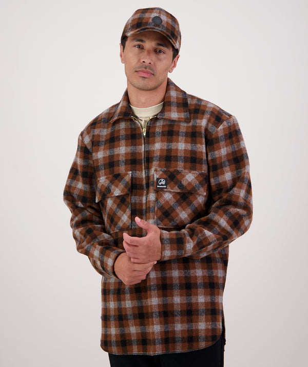 Men's Ranger Wool Zip Front Bushshirt