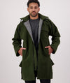 Men's Mosgiel Wool Bushshirt with Zip-up Front