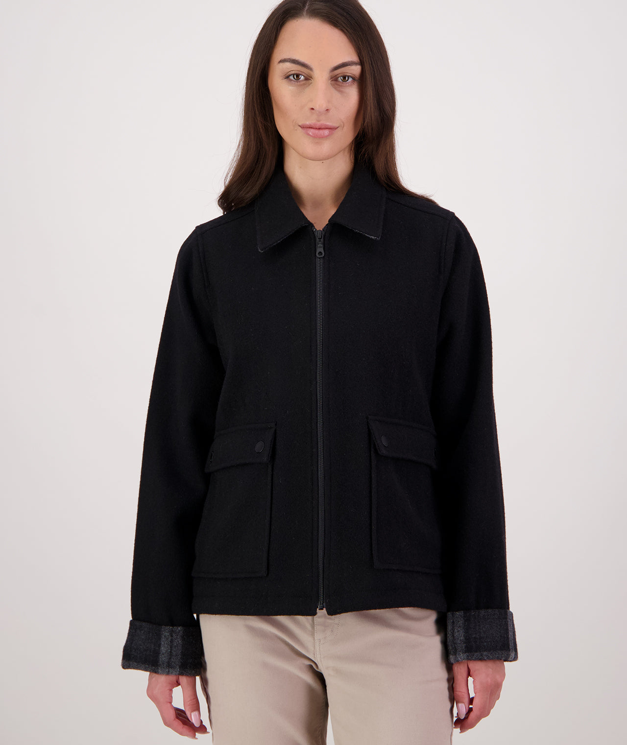 Buy Women's Greta Valley Wool Jacket (Black) - Swanndri