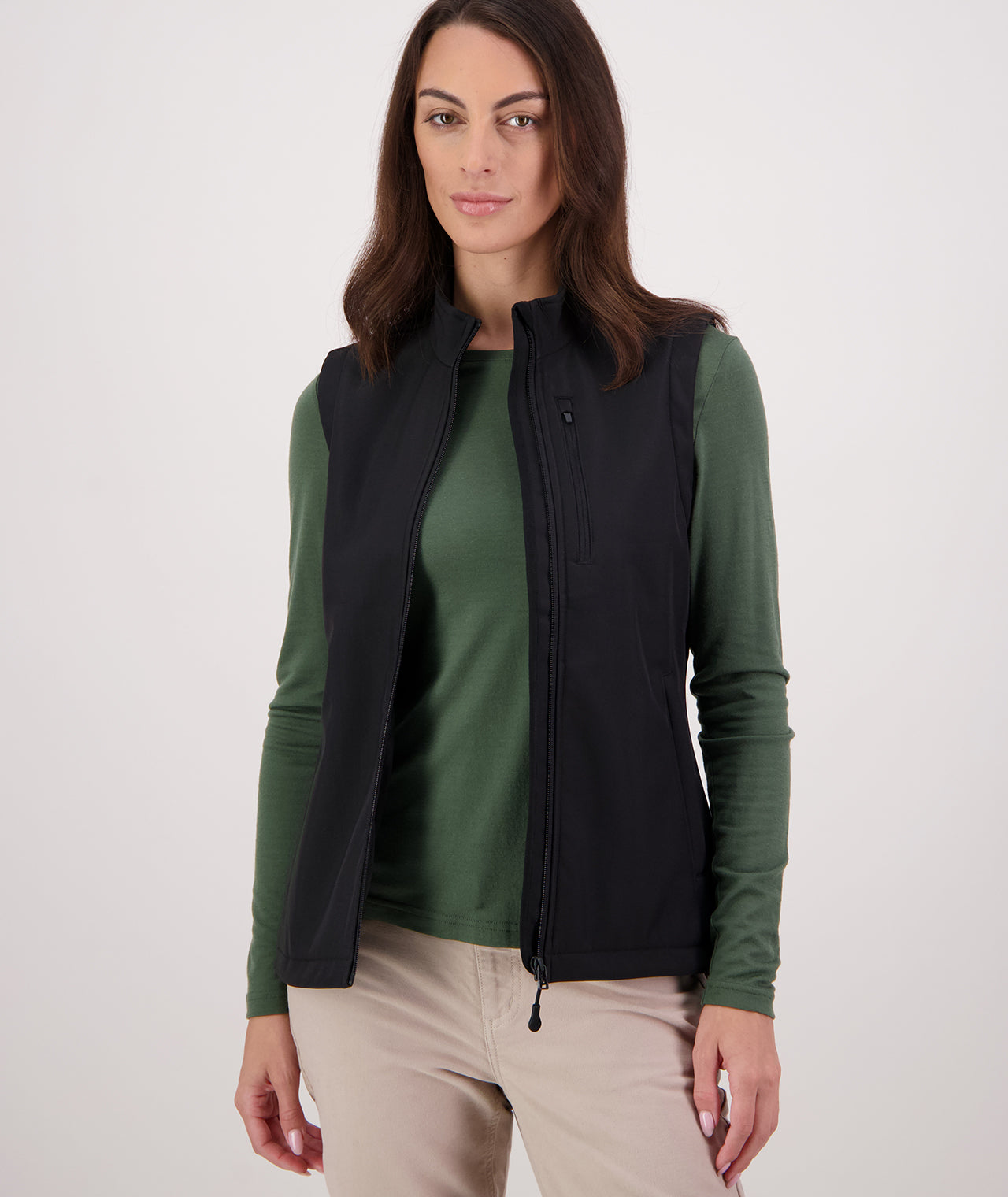 Buy Women's Redwoods Windproof Softshell Vest (Black) - Swanndri