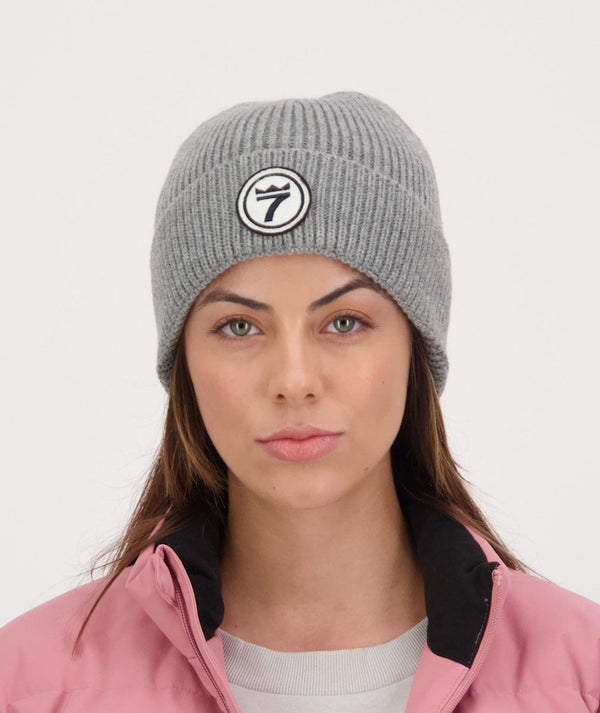 Line 7 Unisex Logo Fisherman Knit Beanie