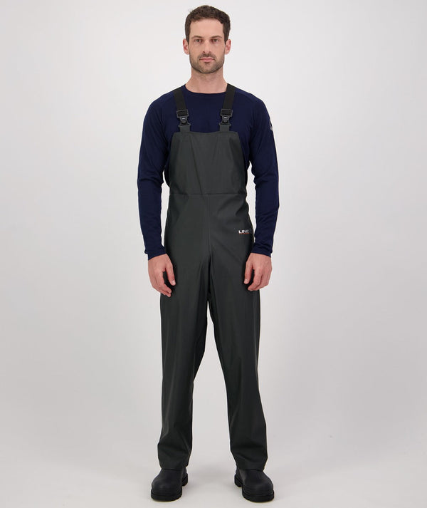 Line 7 Men's Station Green Waterproof Bib Trouser V2