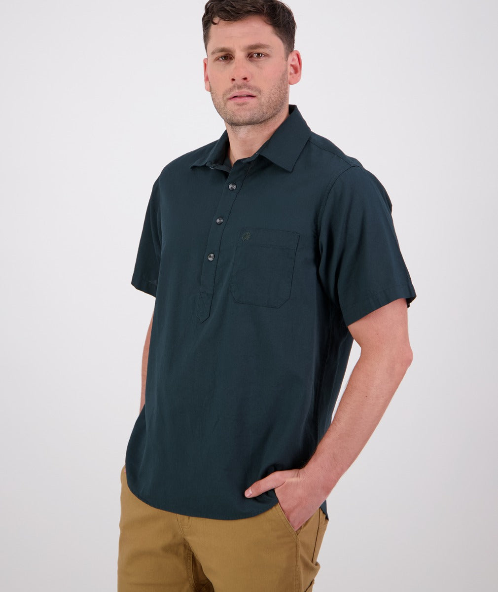 Men's Paihia V2 Short Sleeve Shirt in Forest Green