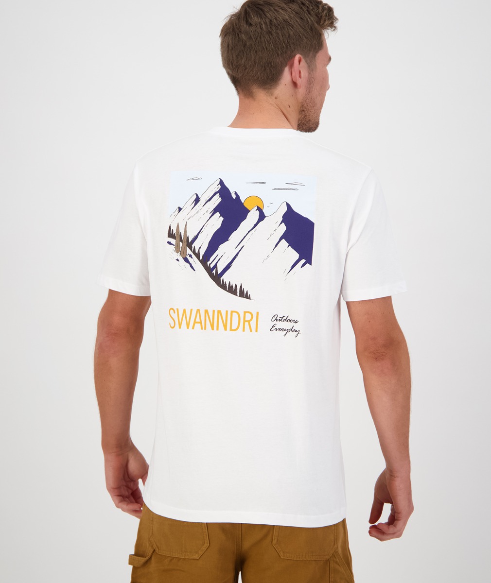 Swanndri Men's The Alps Print T Shirt
