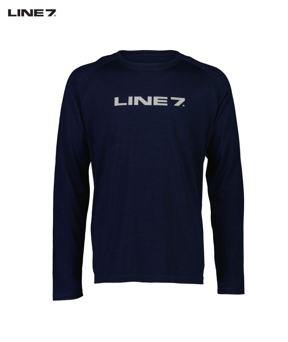 Line 7 Men's Merino Long Sleeve Raglan T Shirt Baselayer