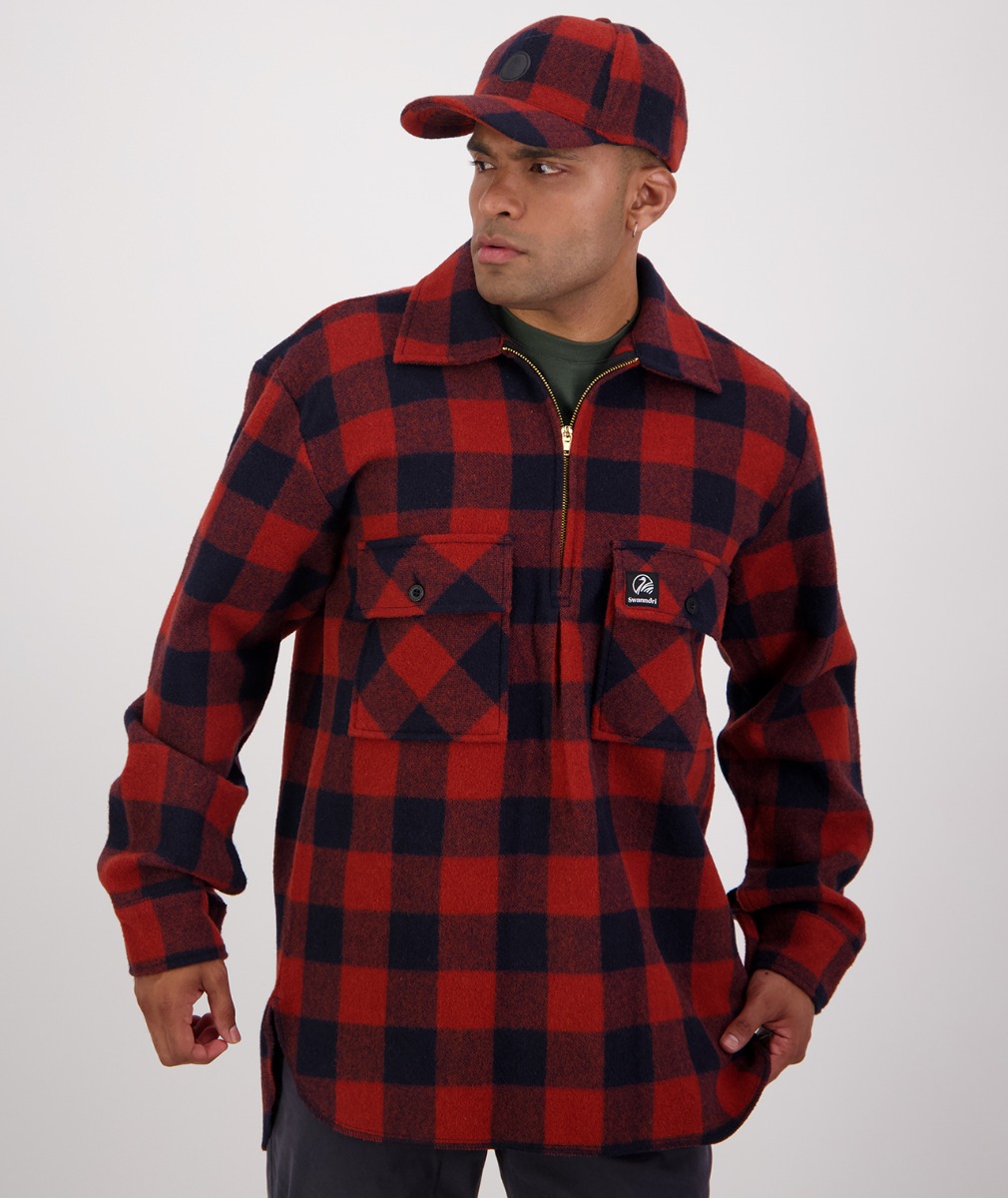 Men's Ranger Wool Zip Front Bushshirt