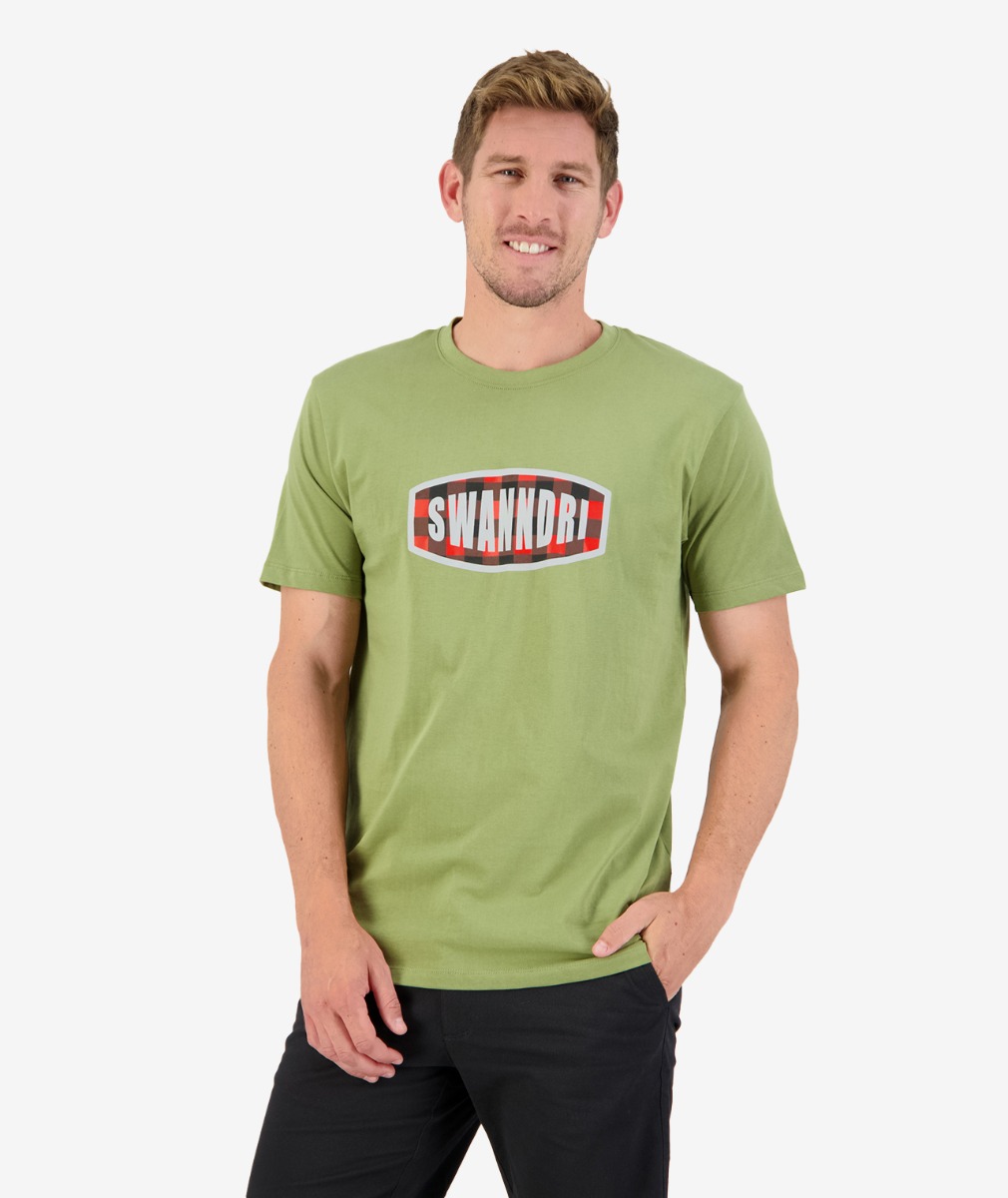 Swanndri Men's Checkbox Print T-Shirt